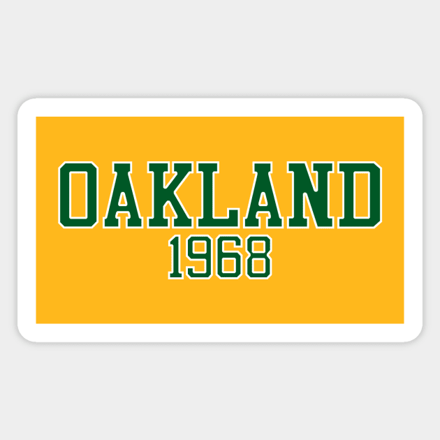 Oakland 1968 (variant) Sticker by GloopTrekker